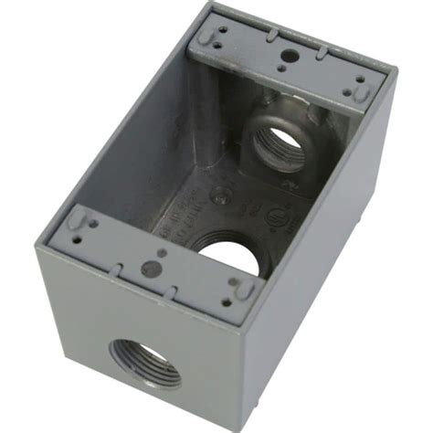 1-gang electrical box|1 inch deep outlet box.